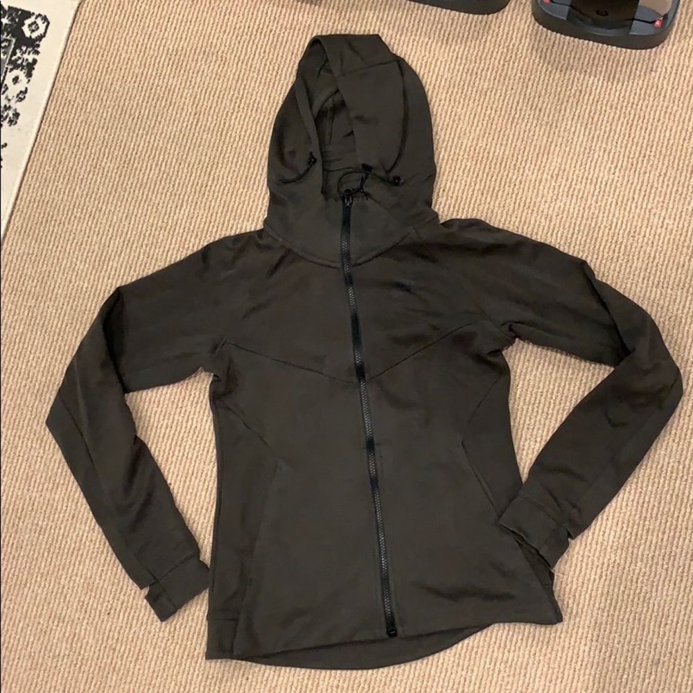 Nike Tech Full Zip in Dark Green